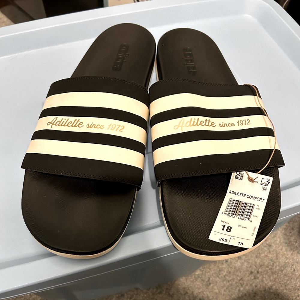Size 18 Adidas Slides